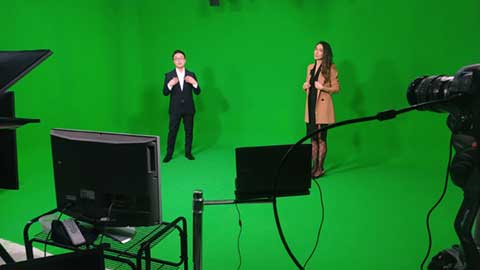 Locação de Estúdio com fundo Chroma Key